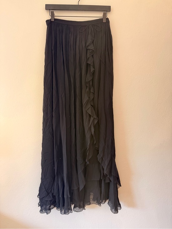 Doen Dresses & Skirts - Doen Elisa Black Ruffle Maxi Skirt NWT